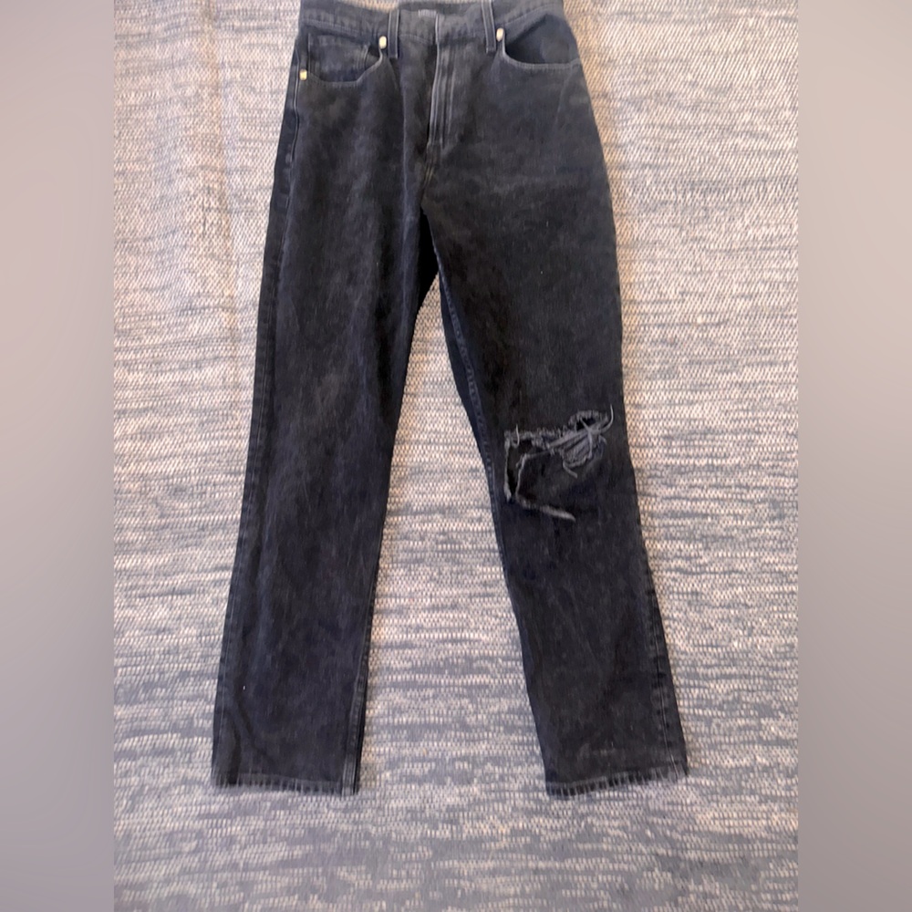 Express Black Distressed Jeans 4R